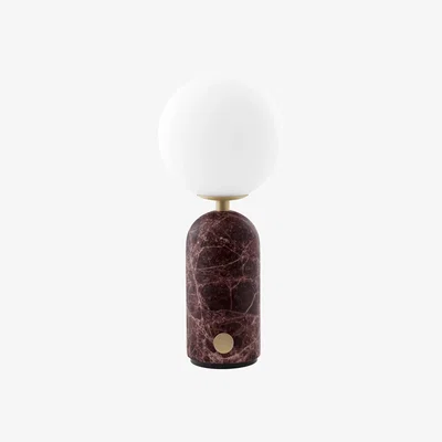Nordic Nest Globen Lighting Torrano portable table lamp Rosso Levanto