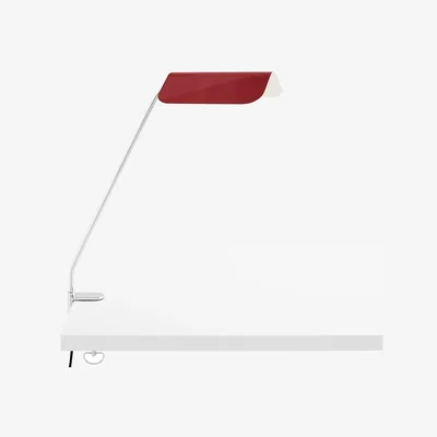 Nordic Nest HAY Apex Clip desk lamp Maroon red