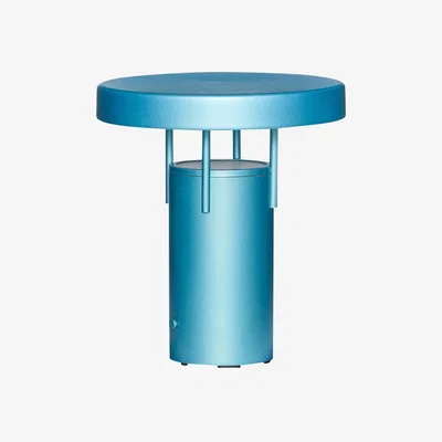 Nordic Nest Hübsch BringMe mini portable table lamp Metallic turquoise