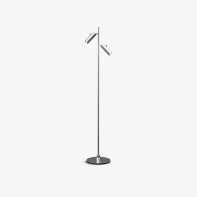 Nordic Nest Herstal Pipeline floor lamp Chrome-double