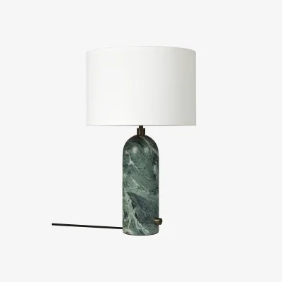 Nordic Nest GUBI Gravity S table lamp Emerald marble-white