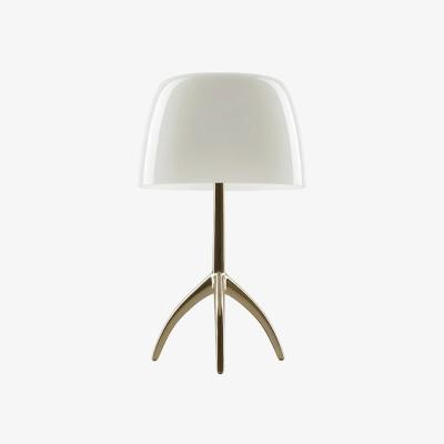 Nordic Nest Foscarini Lumiere Piccola Dimmable table lamp Warm white shade–champagne-coloured base