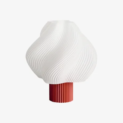 Nordic Nest Crème Atelier Soft Serve portable table lamp Rhubarb 23 cm