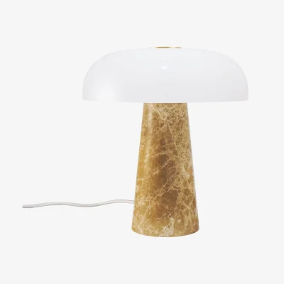 Nordic Nest Design For The People Glossy table lamp Beige mini 24 cm