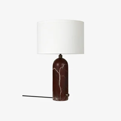 Nordic Nest GUBI Gravity S table lamp Maroon marble-white