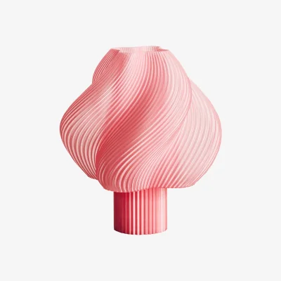 Nordic Nest Crème Atelier Soft Serve portable table lamp Peach sorbet 23 cm