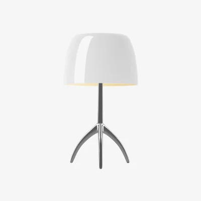 Nordic Nest Foscarini Lumiere Grande Dimmable table lamp White aluminium