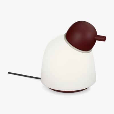 Nordic Nest Belid Bird table lamp 21.5 cm Dark red-sand-opal glass
