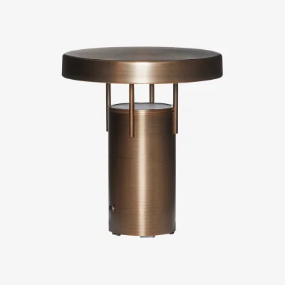 Nordic Nest Hübsch BringMe portable table lamp Burnished brass new mini 20 cm