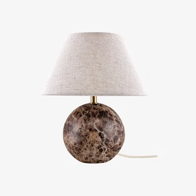 Nordic Nest Globen Lighting Castello 35 table lamp Brown marble