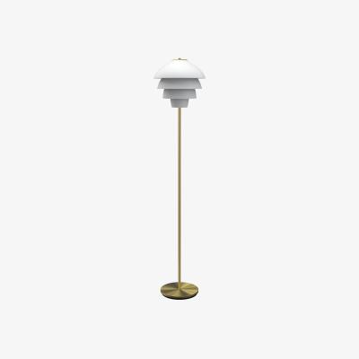Nordic Nest Belid Valencia Floor Lamp 150 cm Matt white - brass