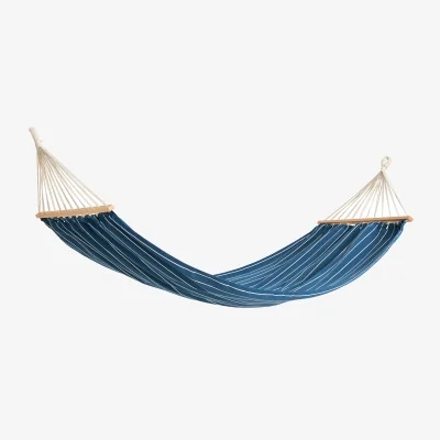 Nordic Nest HAY Outdoor Market hammock Blue-beige 210x100 cm