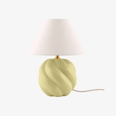 Nordic Nest Globen Lighting Dahlia table lamp Butter yellow