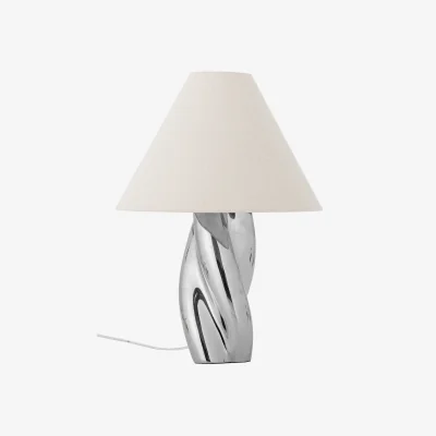 Nordic Nest Bloomingville Silva table lamp Ø35 cm Silver
