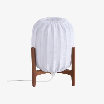 Nordic Nest Watt & Veke Prisma table lamp Dark ash-White Mini Ø16x24.3 cm
