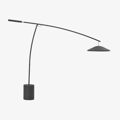 Nordic Nest Muuto Contra floor lamp Anthracite black-concrete 188 cm