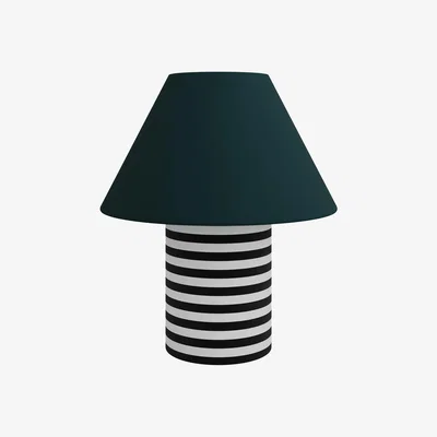 Nordic Nest Hem Toto table lamp Large 64 cm Pine-black & white stripes