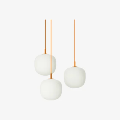 Nordic Nest Muuto Rime Pendant Cluster 3 pendant lamp Orange Ø18 cm