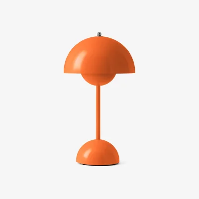 Nordic Nest &Tradition Flowerpot portable table lamp VP9 Zesty orange