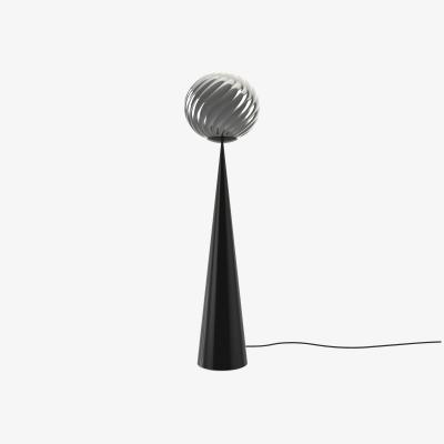Nordic Nest Tom Dixon Whirl cone fat floor lamp Silver-black