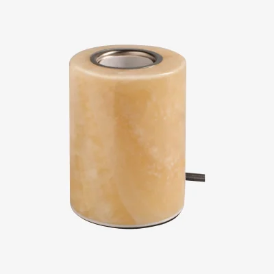 Nordic Nest Unison Marble lamp base Beige gloss Ø8x10.5 cm