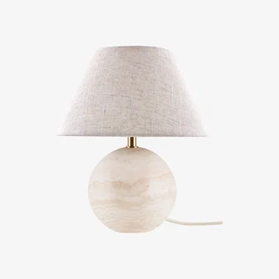 Nordic Nest Globen Lighting Castello 35 table lamp Beige travertine