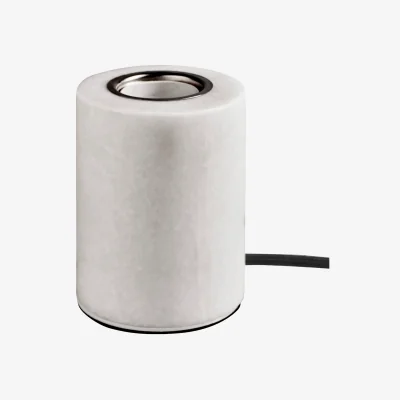 Nordic Nest Unison Marble lamp base White silk matte Ø8x10.5 cm