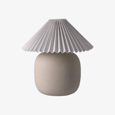 Nordic Nest Scandi Living Boulder table lamp 29 cm beige-pleated white Lamp base