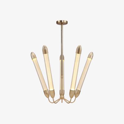 Nordic Nest Umage Lemon Squeeze Penta long ceiling lamp Plated brass