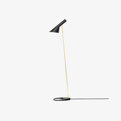 Nordic Nest Louis Poulsen AJ floor lamp Brass-black