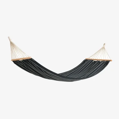 Nordic Nest HAY Outdoor Market hammock Black-beige 210x100 cm