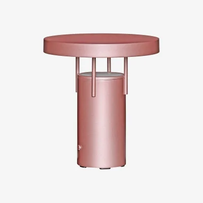Nordic Nest Hübsch BringMe portable table lamp Metallic pink mini 20 cm