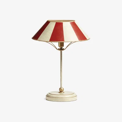 OKA OKA, Purdy Table Lamp and Shade - Chinese Red, Table Lamps
