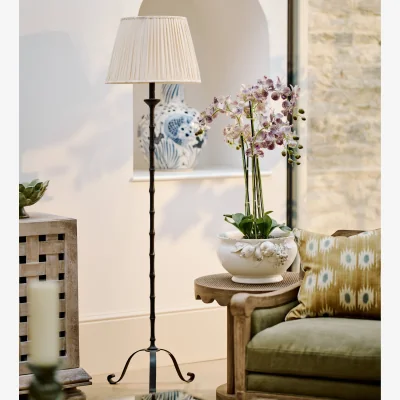 OKA OKA, Trimurti Floor Lamp Base - Blackened Bronze, Floor Lamp
