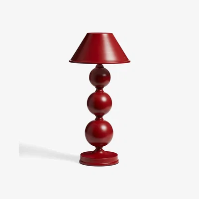 OKA OKA, Triya Wireless Table Lamp and Shade - Red, Table Lamps