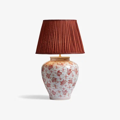 OKA OKA, Changshou Table Lamp Base - Red, Table Lamp