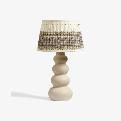 OKA OKA, Adina Table Lamp - Flax, Table Lamps, Stoneware