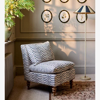OKA OKA, Purdy Floor Lamp with Shade - Blue, Floor Lamp