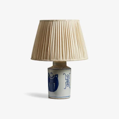 OKA OKA, Wu Shou Table Lamp Base - Blue/White, Table Lamp