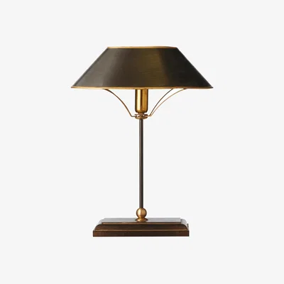 OKA OKA, Grisewood Lamp & Shade - Brown, Desk Lamps, Metal