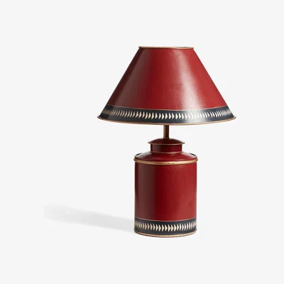 OKA OKA, Kolmio Table Lamp and Shade - Red/Air Force Blue, Table Lamps