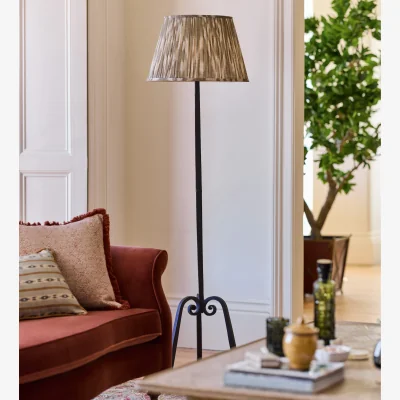OKA OKA, Nasmyth Floor Lamp Base - Blackened Bronze, Floor Lamp