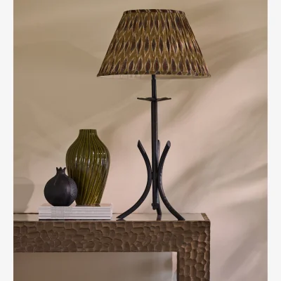 OKA OKA, Triluna Table Lamp Base - Verdigris, Floor Lamp