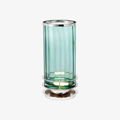Olivia's Quintiesse Arno Table Lamp Green Polished Nickel