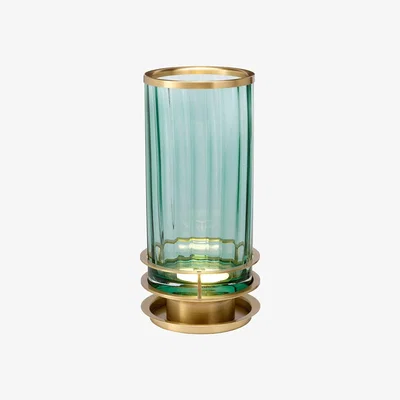 Olivia's Quintiesse Arno Table Lamp Green Aged Brass