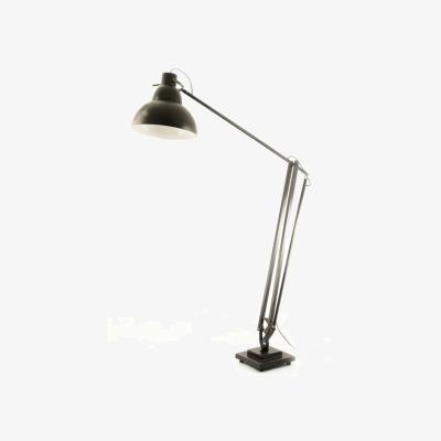 Olivia's Libra Interiors Jumbo Metal Floor Lamp in Black