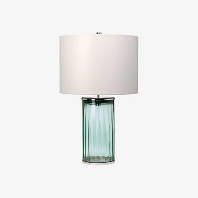 Olivia's Quintiesse Reno Table Lamp Green Polished Nickel