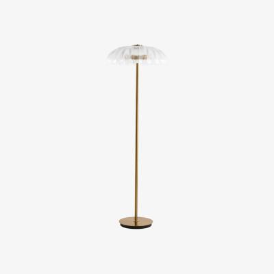 Olivia's Light & Living Fungo Glass & Gold Floor Lamp