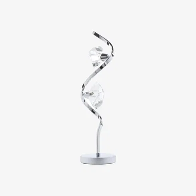Downtown BHS Bella 2 Light Table Lamp - Chrome/Clear