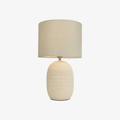 Downtown BHS Heath Ceramic Beehive Table Lamp - Cream